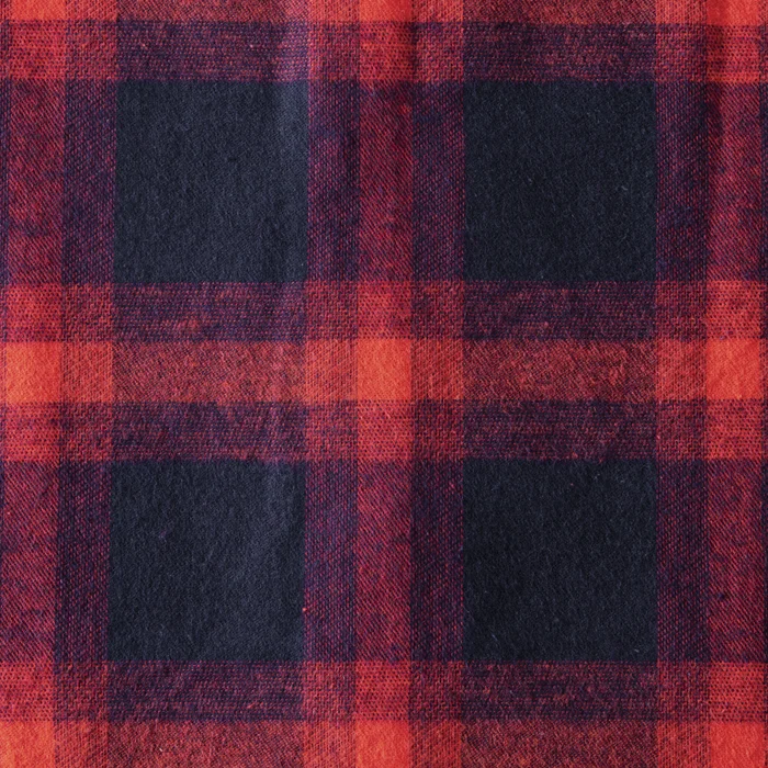 Red Navy Plaid Flannel swatch